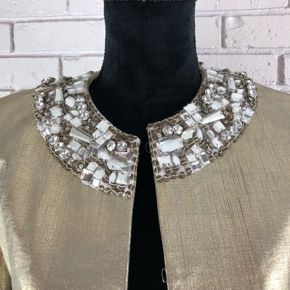 🦄Chico’s Limited Edition Glamorous Gold Jacket - Picture 2 of 8